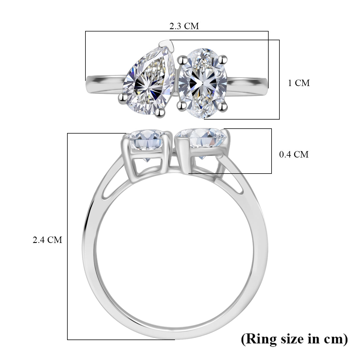 LUXURIANT 2 Ct. Lab Grown Diamond Ring in 950 Platinum IGI Certified V32619771 5