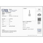 Luxuriant Diamond 14K White Gold SGL Certified (VS-E-F) Pear Cut Lab Grown Diamond Pendant