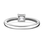 Luxuriant Diamond 14K White Gold SGL Certified Asscher Cut Lab Grown Diamond (VS/E-F) Solitaire Ring 0.50 Ct._8133144_3