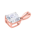 Luxuriant Diamond Lab Grown Diamond Pendant in Vermeil RGSterling Silver  0.500  Ct._8133234_2