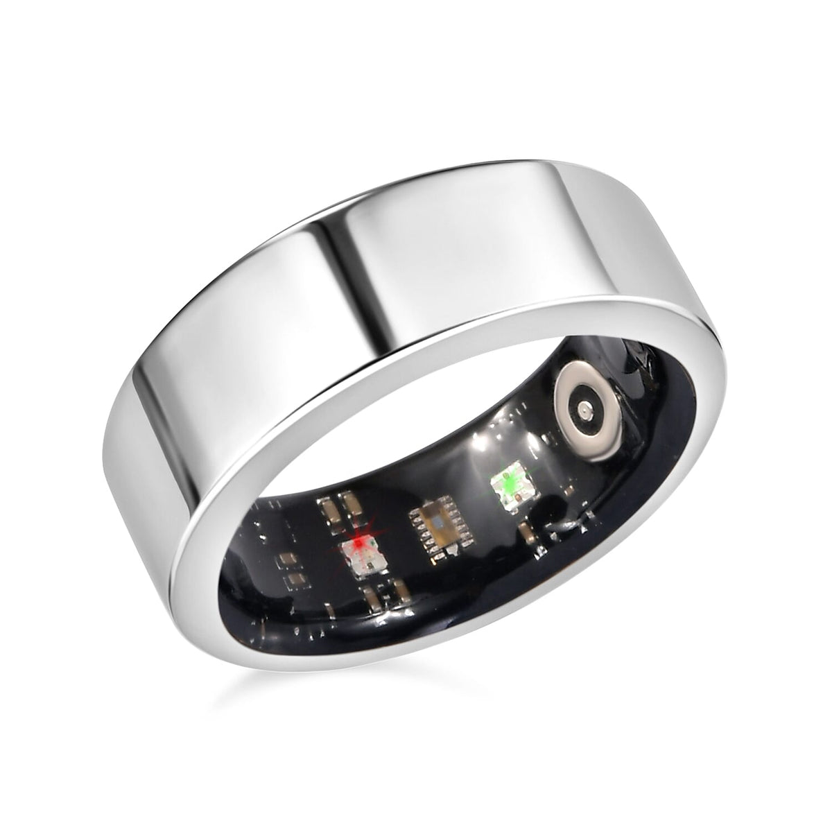 Soul Smart V1 Smart Ring - Stainless Steel Fitness Tracker with Heart Rate, SpO2, Sleep Monitor, Bluetooth 5.1, IP68 Waterproof, Magnetic Charging V32535813 0