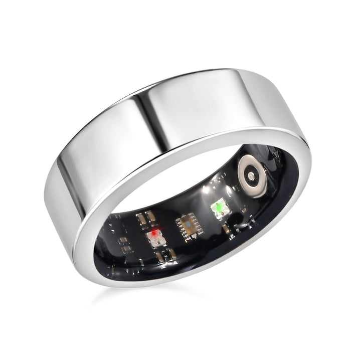Soul Smart V1 Smart Ring - Stainless Steel Fitness Tracker with Heart Rate, SpO2, Sleep Monitor, Bluetooth 5.1, IP68 Waterproof, Magnetic Charging 8133594 1