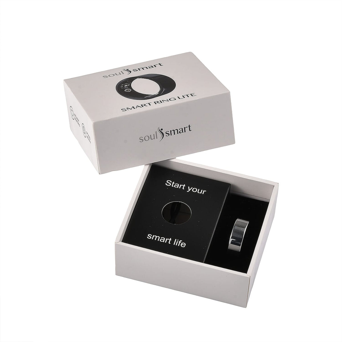 Soul Smart V1 Smart Ring - Stainless Steel Fitness Tracker with Heart Rate, SpO2, Sleep Monitor, Bluetooth 5.1, IP68 Waterproof, Magnetic Charging V32535813 8
