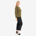La Marey Glitter Blouse (Size L) - Black With Gold Shimmer_8134077_3