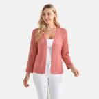 La Marey Lace Cardigan (Size XL, Fit 20 To 22) - Coral Pink_8134793