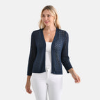 La Marey Lace Cardigan (Size L, Fit 16 To 18) - Navy Blue_8134796