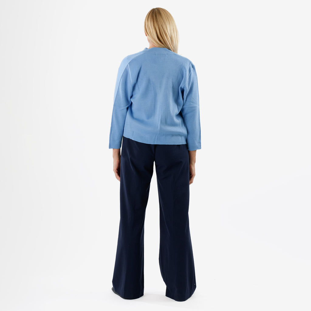 Pure And Natural Acrylic Cardigan (Size L to XL) - Blue_8137503_2