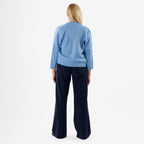 Pure And Natural Acrylic Cardigan (Size L to XL) - Blue_8137503_2