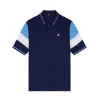 MX Mens Classic Fit Striped Polo T-Shirt (Size S) - Navy_8140352