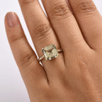 LUXORO - 14K Yellow Gold AGI Certified AAA Turkizite & White Diamond Ring 5.25 Ct, Gold Wt. 3.19 Gms_8144491_2