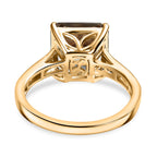 LUXORO - 14K Yellow Gold AGI Certified AAA Turkizite & White Diamond Ring 5.25 Ct, Gold Wt. 3.19 Gms_8144491_4