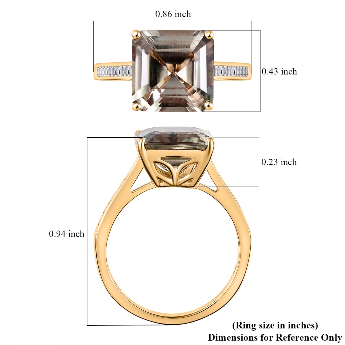 Certified &amp; Appraised LUXORO 14K Yellow Gold AAA Turkizite, White Diamond Ring 8144491 6