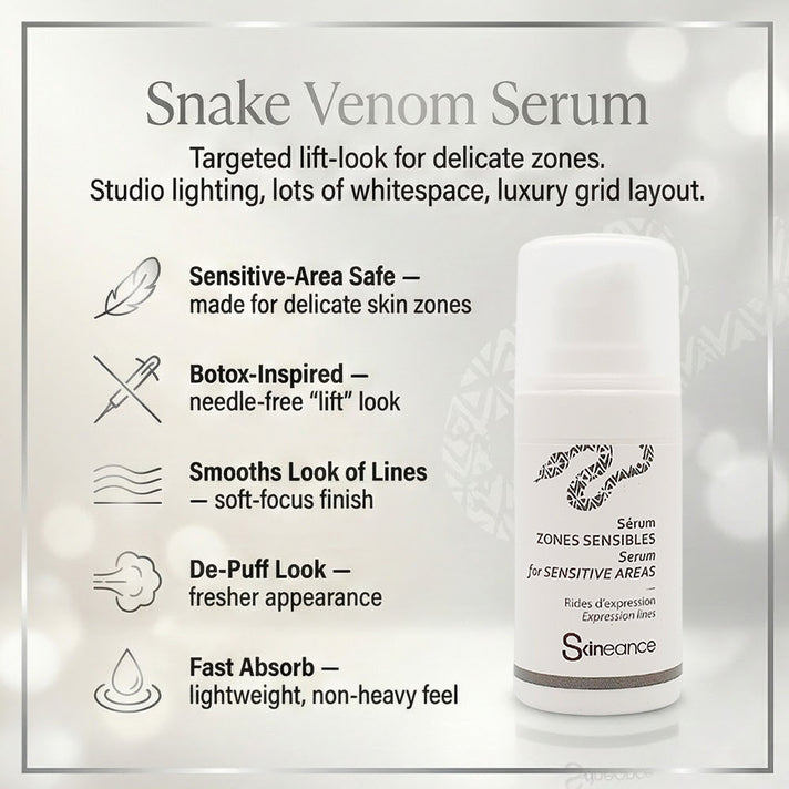 SKINEANCE Snake Venom Targeted Serum for Sensitive Areas 15ml 8149162 2