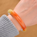 Black Friday Mega Deal - Bi Colour Jadeite Jade Bangle (Size 7.5) 250.00 Ct._8151164_1