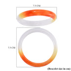 Black Friday Mega Deal - Bi Colour Jadeite Jade Bangle (Size 7.5) 250.00 Ct._8151164_4