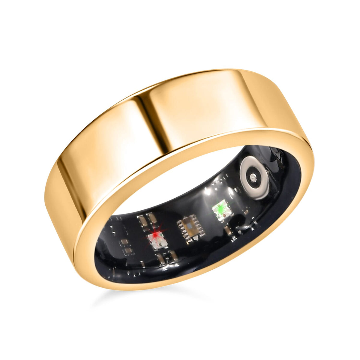 Soul Smart V1 Stainless Steel Smart Ring â€“ Gold Tone, IP68 Waterproof, Health &amp; Fitness Tracker with Heart Rate, Sleep &amp; Activity Monitoring, 7-10 Days Battery, Compatible with iOS and Android devices V32614534 0