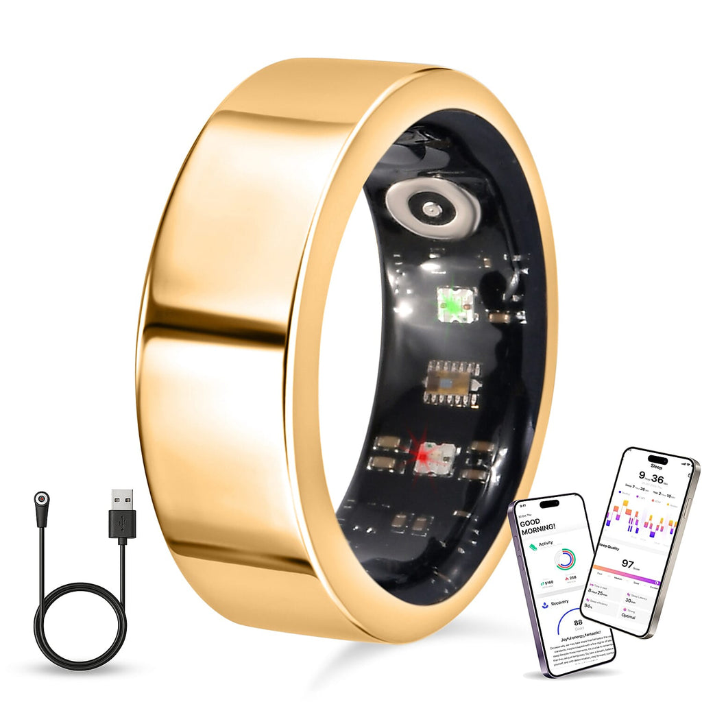 Soul Smart - Stainless Steel Smart RingV1: IP68 Waterproof Multi-Function Health & Fitness Tracker_8151888_1