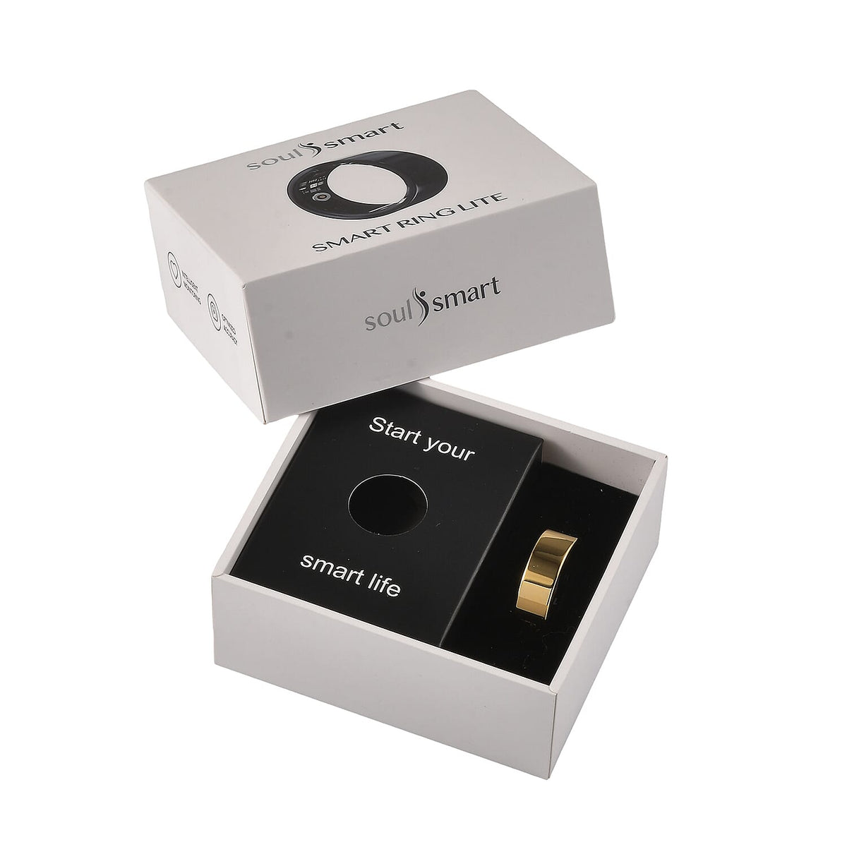 Soul Smart V1 Stainless Steel Smart Ring â€“ Gold Tone, IP68 Waterproof, Health &amp; Fitness Tracker with Heart Rate, Sleep &amp; Activity Monitoring, 7-10 Days Battery, Compatible with iOS and Android devices V32614534 8