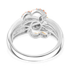 Luxuriant Diamond Lab Grown Diamond (SI-G/H) Ring in 18K Vermeil & Rose Gold Plated and Rhodium Ovelay Sterling Silver_8154182_4