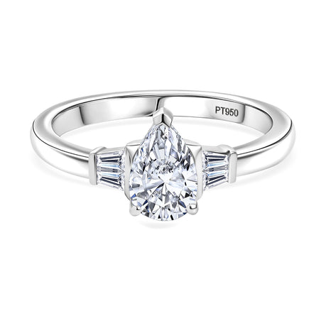 1.27.Ct Luxuriant Diamond 950 Platinum IGI Certified (VS-EF) Lab Grown Diamond Ring 1.27 Ct, Platinu V32469450 1