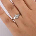 Luxuriant Diamond 950 Platinum IGI Certified (VS-EF) Lab Grown Diamond Ring 1.27 Ct, Platinum Wt. 5.20 Gms._8156508_2
