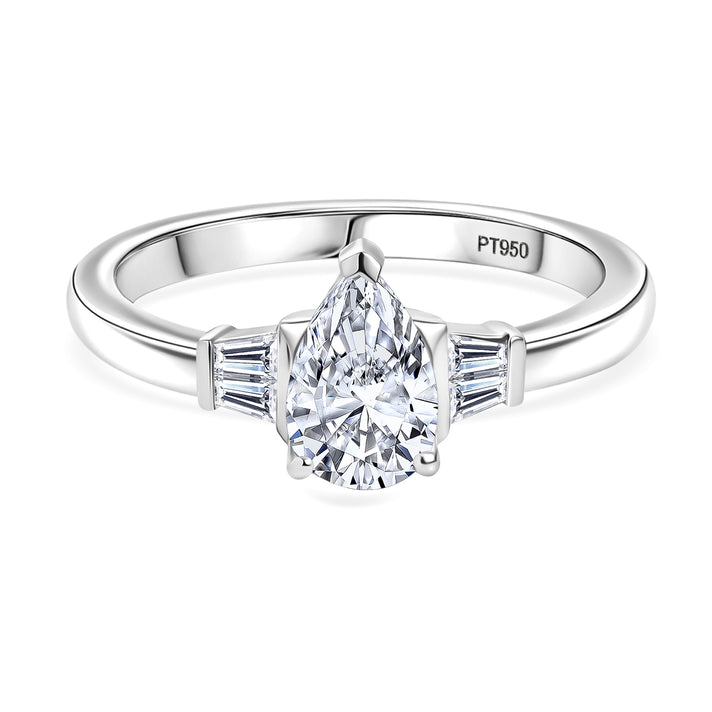 LUXURIANT 1.27 Ct. Lab Grown Diamond Ring in 950 Platinum IGI Certified (VS-EF) 8156510 1