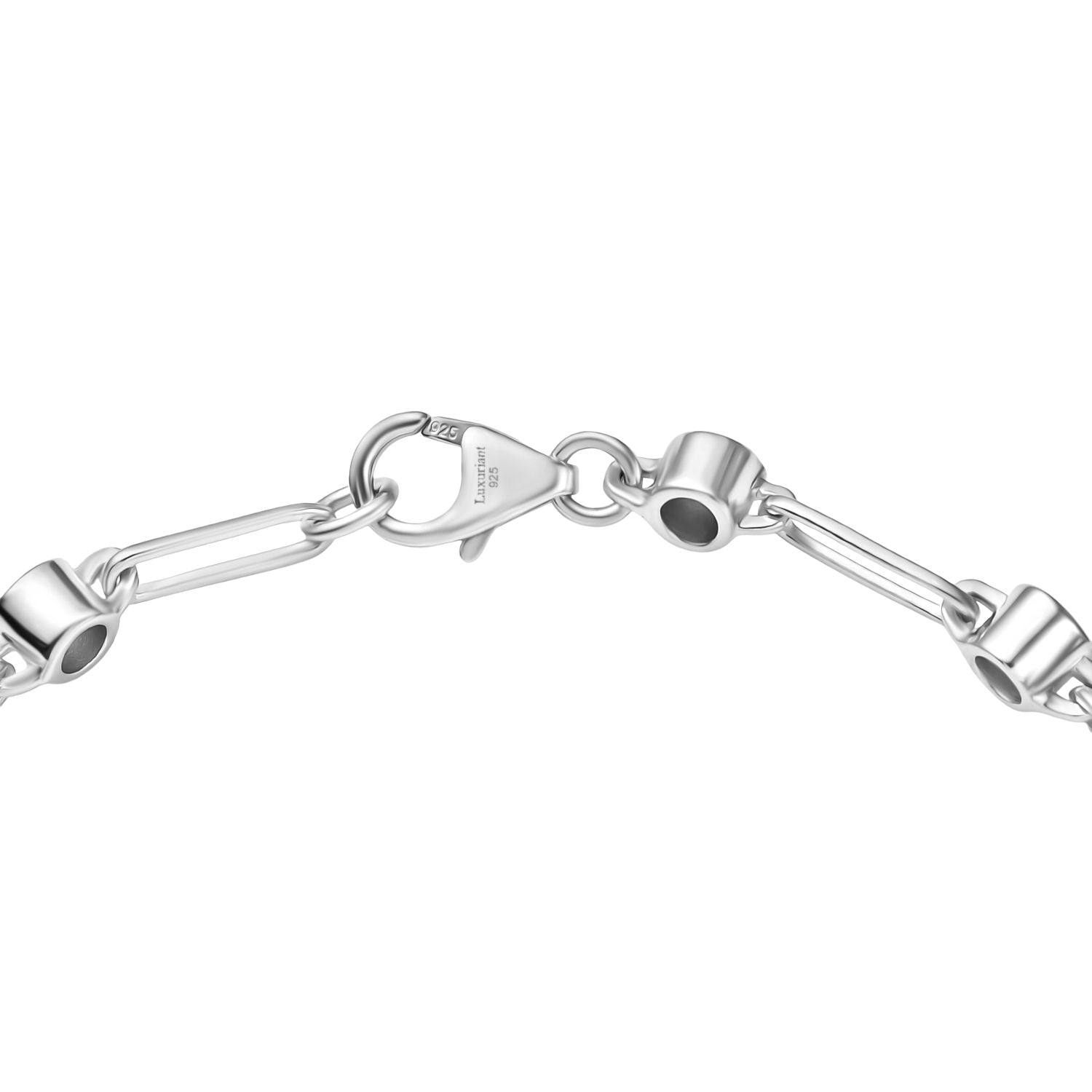 LUXURIANT 1 Ct. Lab Grown Diamond (SI-G-H) Bracelet in Rhodium Overlay Sterling Silver 7.5 Inch 8156667 4