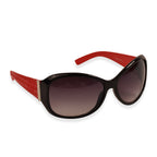 New Age Oval Sunglasses with UV400 Filter - Red_8157385