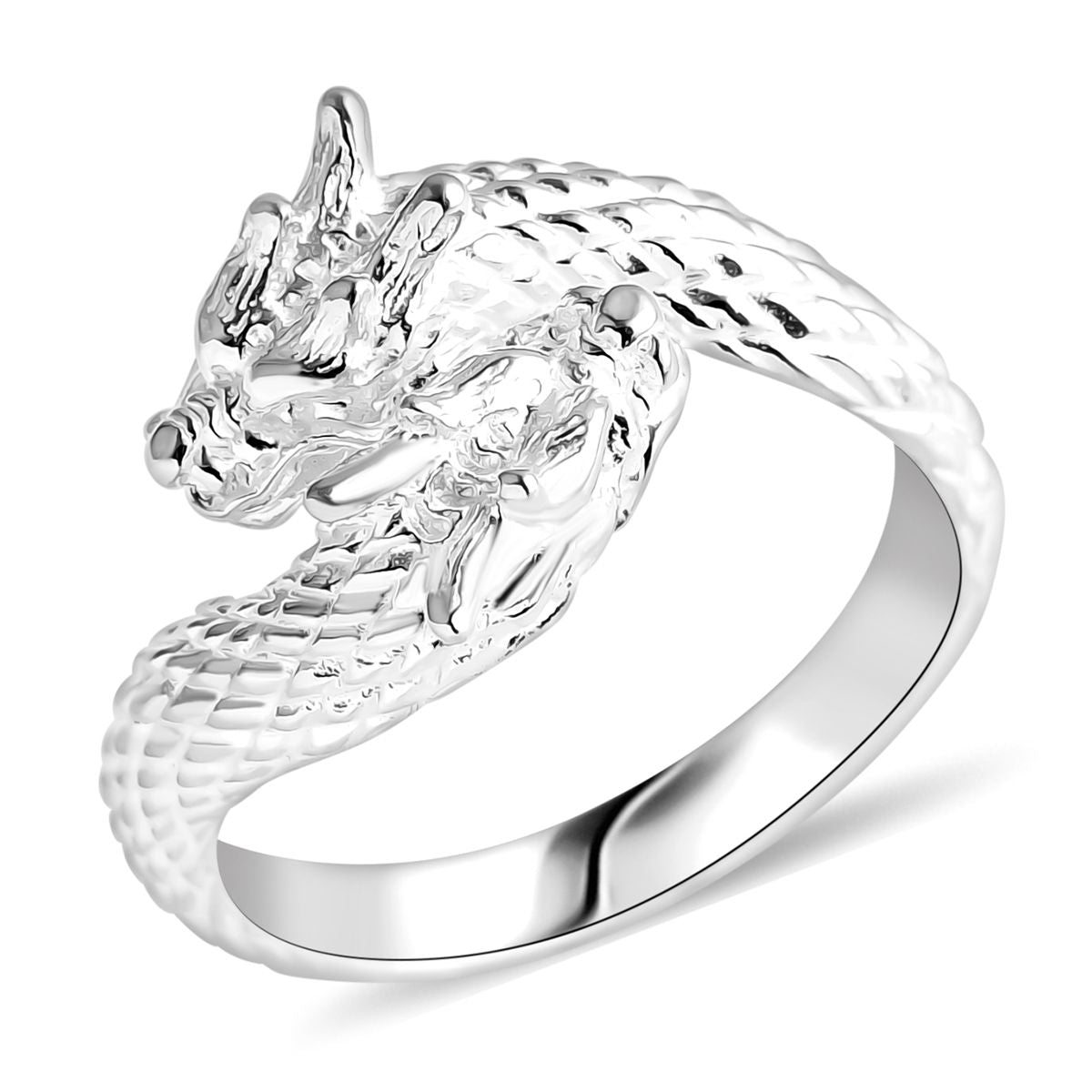Royal Bali Collection - Sterling Silver Dragon Ring, Silver Wt. 5.41 Gms. V32516471 0