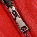 Vicenza 2025 Autumn/Winter Collection - Genuine Leather Belt-detail Crossbody Bag with Detachable Shoulder Strap - Red_8158447_6
