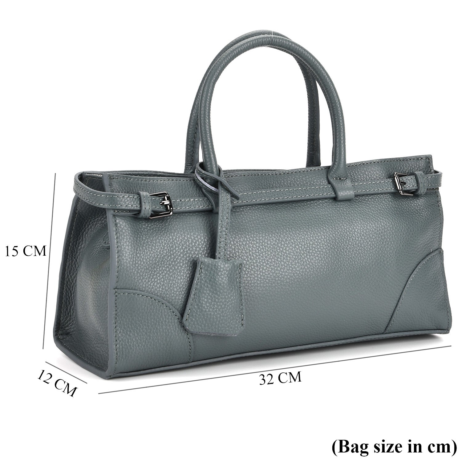The Most Sumptuous Bag 100% Genuine Leather - Teal V32521963 8