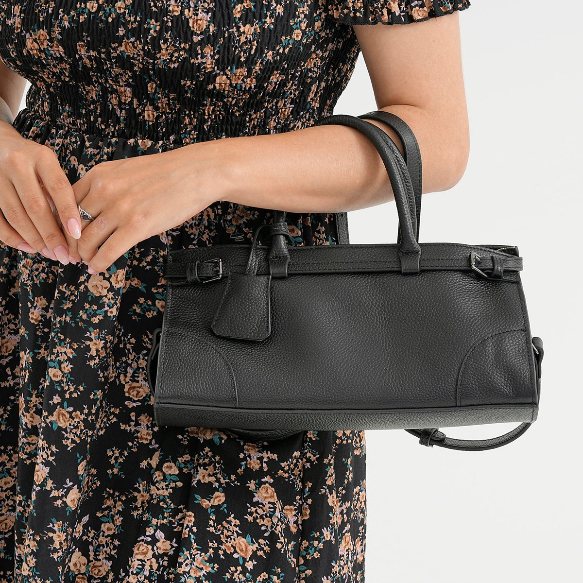 The Most Sumptuous Bag 100%  Genuine Leather -Black V32606072 4