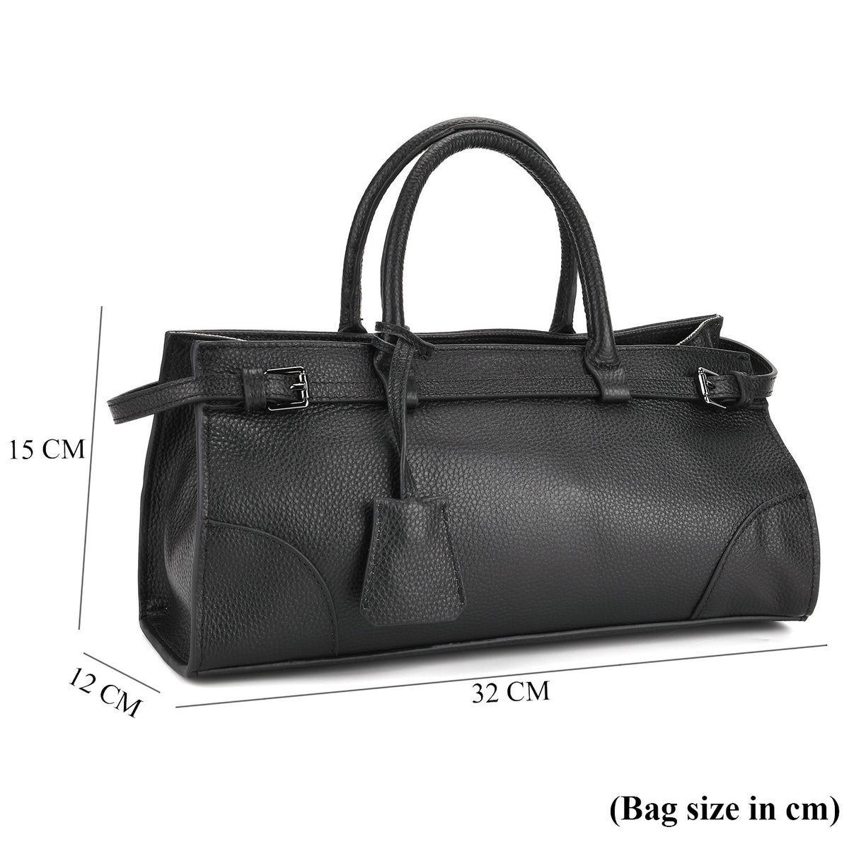 The Most Sumptuous Bag 100%  Genuine Leather -Black V32606072 8