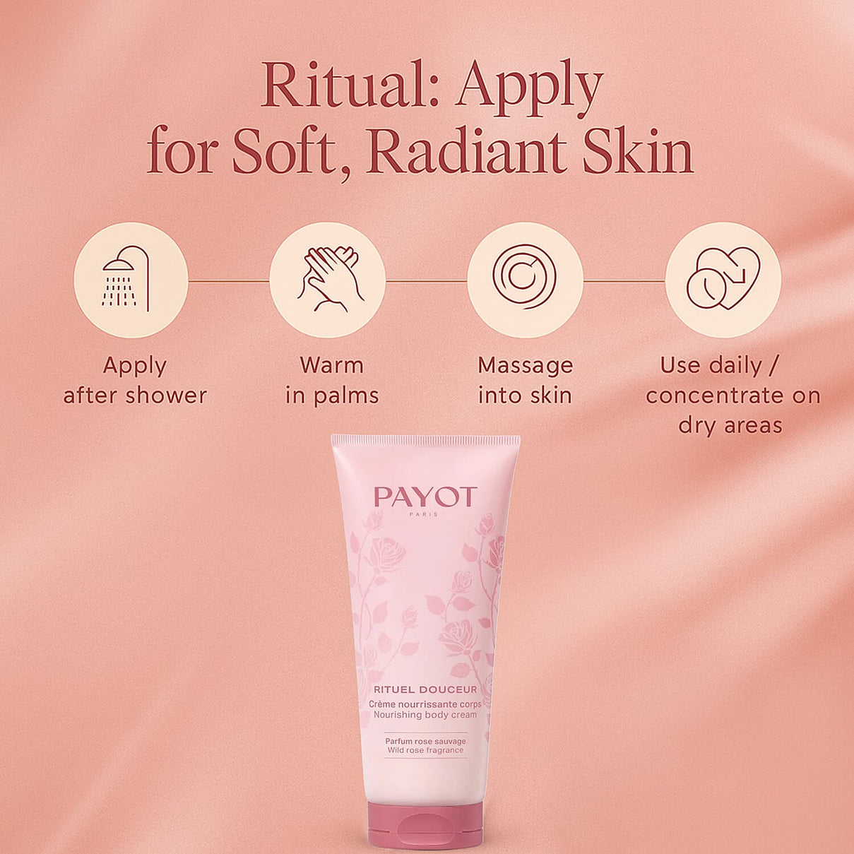 PAYOT - Rituel Douceur &amp; Nourishing Body Cream (Wild Rose) 100ml 8158704 4