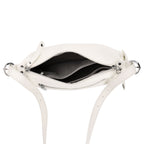 100% Genuine Leather Full Grain  Crossbody Bag with Adjustable Strap - Ivory_8160704_5