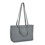 Milan Closeout- 100% Full Grain Genuine Leather Tote Bag with  Adjustable Straps - Teal_8160748_6