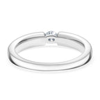 Luxuriant - Lab Grown Diamond (VS-E/F) Solitaire Tension Ring in Rhodium Overlay Sterling Silver_8161116_4