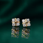 Luxuriant Diamond Lab Grown Diamond (SI/GH) Solitaire Stud Push Post Earring in 18K Vermeil Yellow Gold Plated Sterling Silver_8161127_1