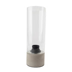 Table Lamp with Clear Glass Shade - 28.5cm