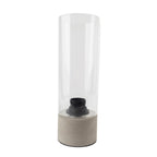 Table Lamp with Clear Glass Shade - 28.5cm