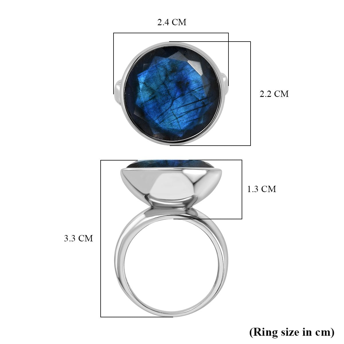Labradorite Solitaire Ring 14.62 Ct. 8162220 5