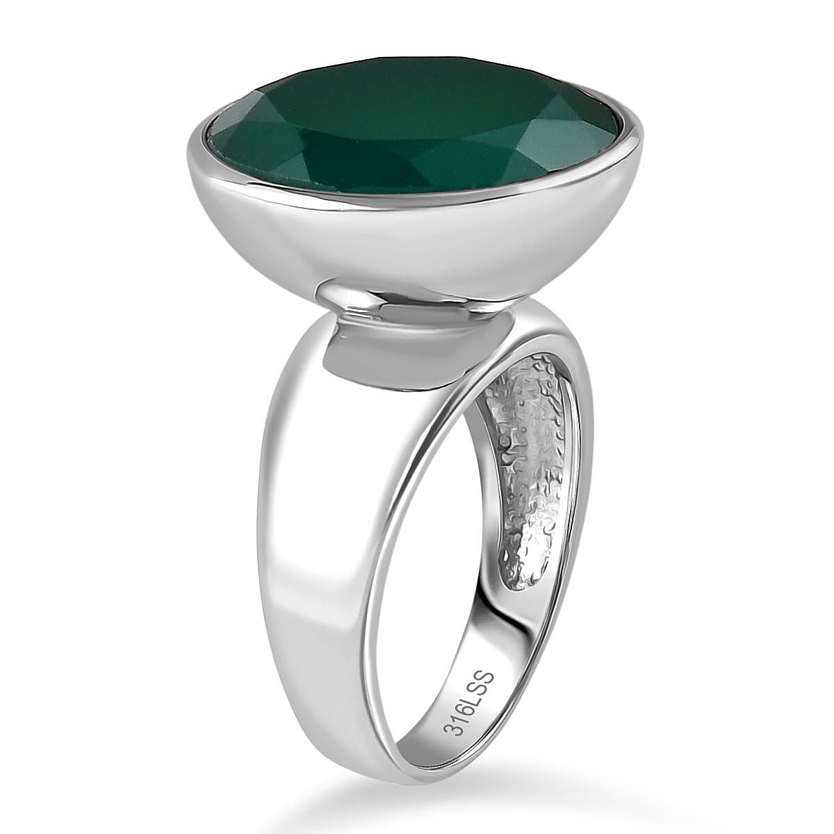 Green Onyx Solitaire Ring 14.59 Ct. 8162228 3