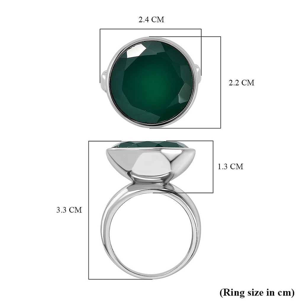 Green Onyx Solitaire Ring 14.59 Ct._8162228_5