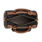 Genuine Leather Bandouliere Crossbody Bag - Black_8162363_5