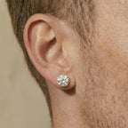 Luxuriant 14K White Gold IGI Certified Lab Grown Diamond (VS/E-F) Solitaire Stud Earrings with Screw Back 4.00 Ct._8164287_4