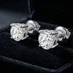 Luxuriant 14K White Gold IGI Certified Lab Grown Diamond (VS/E-F) Solitaire Stud Earrings with Screw Back 4.00 Ct._8164287_5