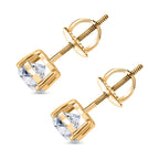 Luxuriant Diamond 2 Ct. Lab Grown Diamond Solitaire Earrings in 14K Gold, SGL Certified