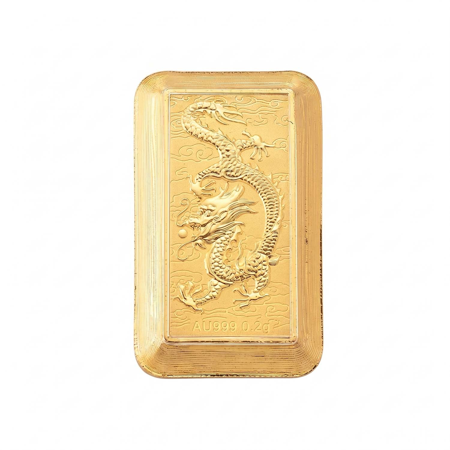 24K Yellow Gold Dragon Embossed Collectable 8165968 0