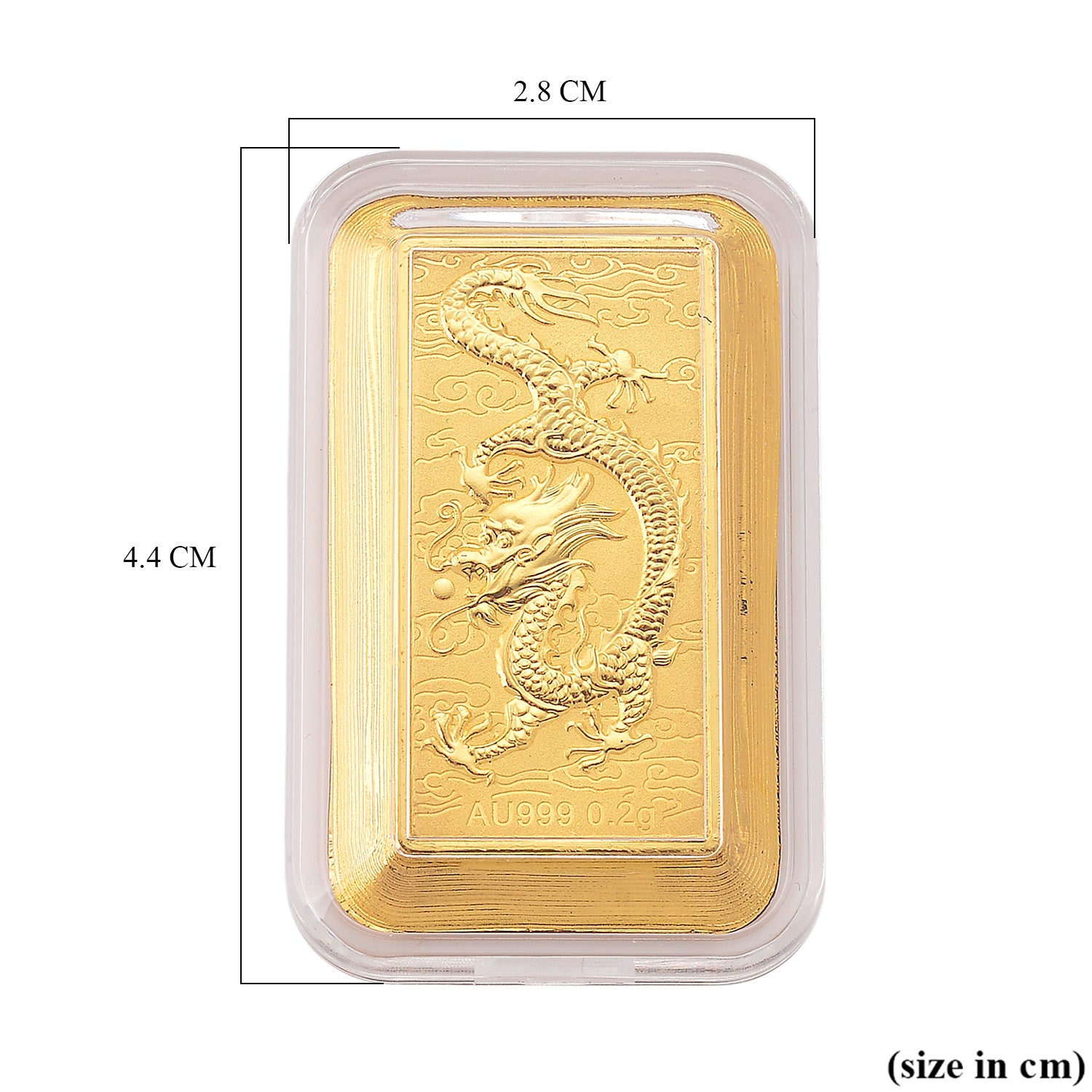 24K Yellow Gold Dragon Embossed Collectable 8165968 7