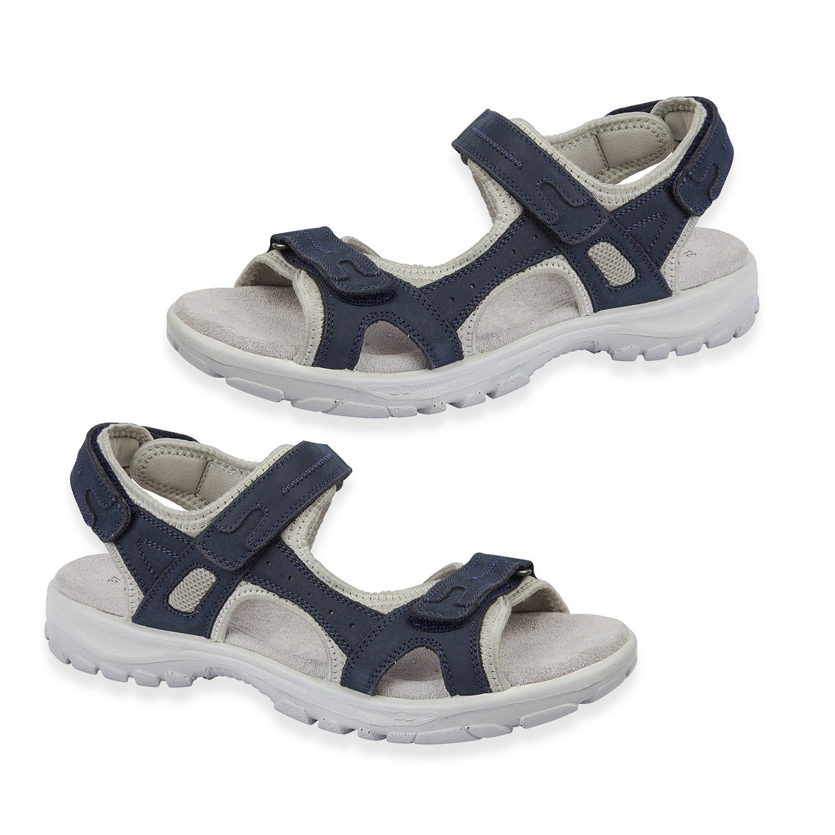 Mandy Leather Comfortable Lightweight Padded Sandal With Adjustable Straps V32574509 0